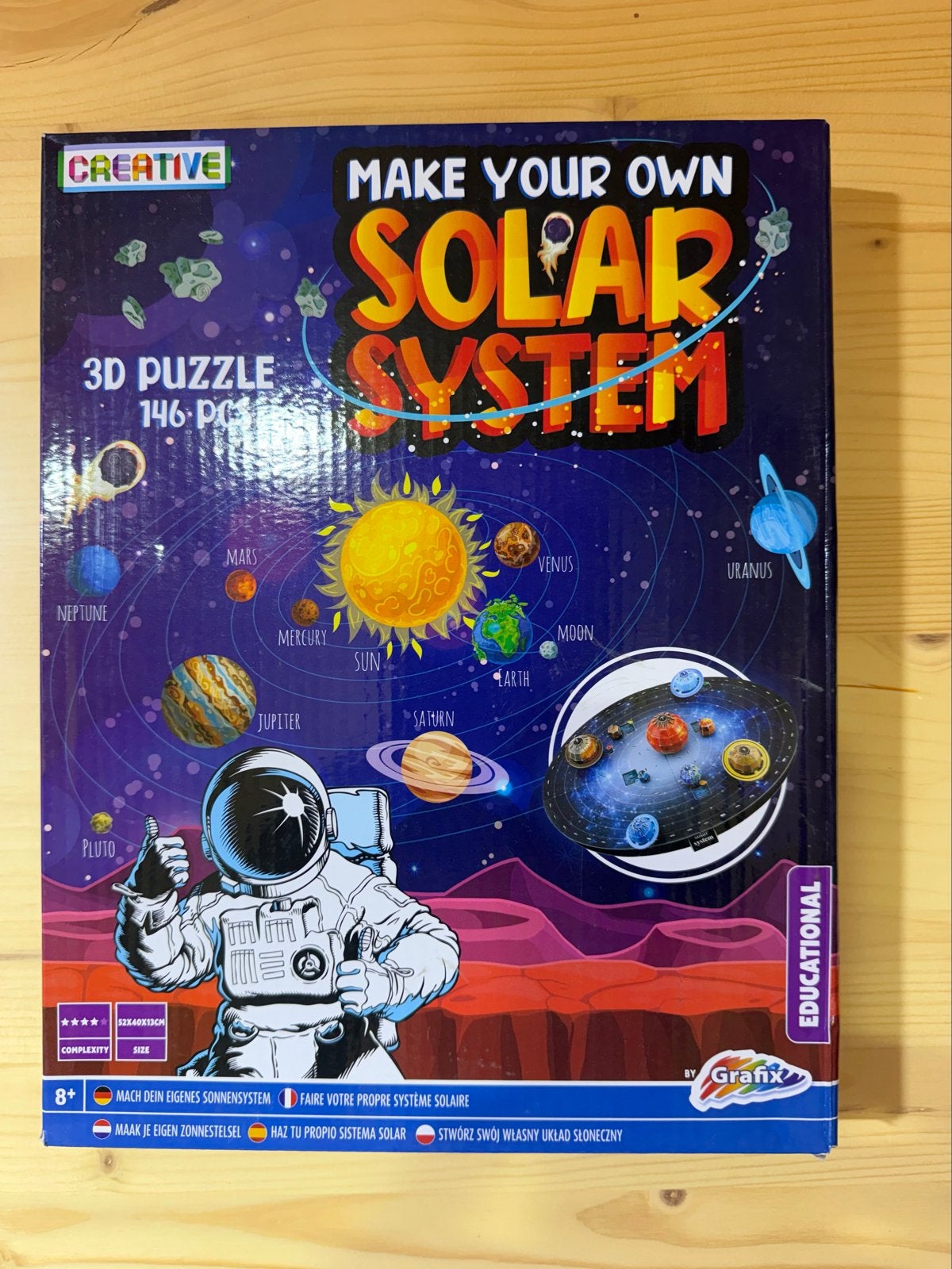 Maak je eigen zonnestelsel 3D puzzel - Educatief speelgoed, Ophalen of Verzenden, Nieuw, Knutselen