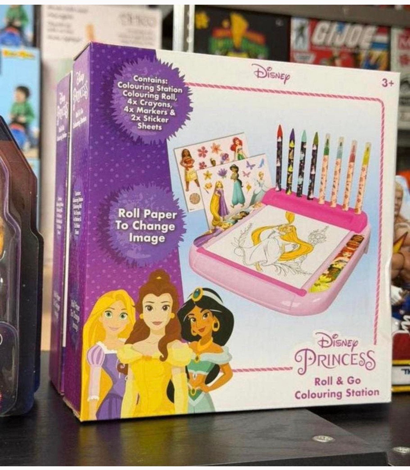 Disney Prinses Tekenbord Kleurset met rol tekenen prinsessen, Assepoester of Belle, Nieuw, H, H