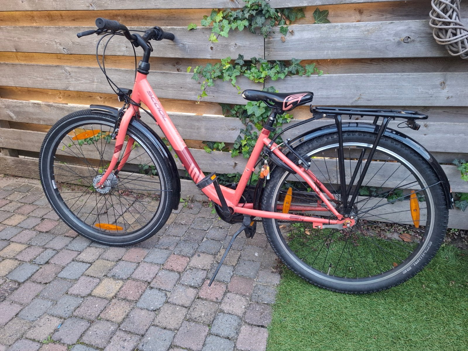 Scool meisjesfiets 26 inch, Fietsen en Brommers, Terugtraprem, Gebruikt, Scool, Versnellingen