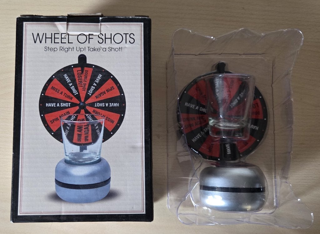 Wheel of Shots Drankspel, Een of twee spelers, Ophalen of Verzenden, Nieuw