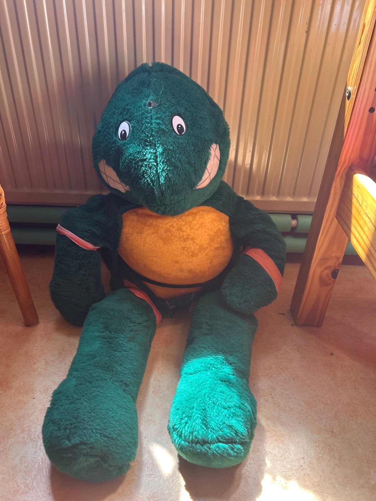 Grote Knuffel Ninja Turtle - Vintage Speelgoed, Ophalen, Overige merken, Overige karakters, Overige typen