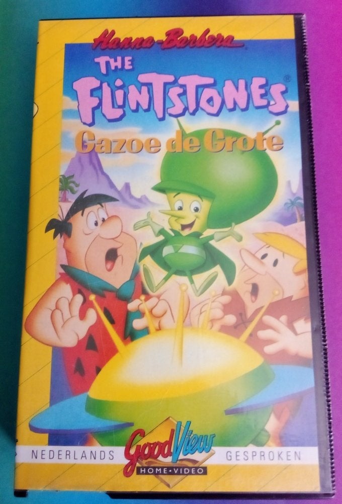 VHS - The Flintstones - Gazoe de Grote - VHS NL Koopvideo, Cd's en Dvd's, Animatie, Verzenden, Alle leeftijden, Nederlands