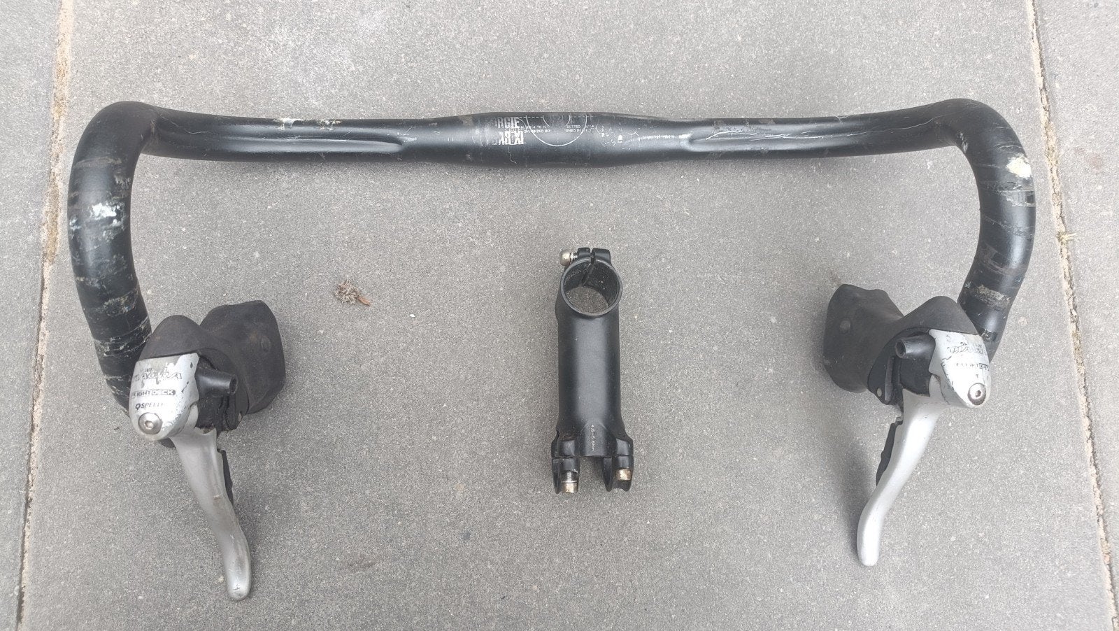 racefiets tiagra shifter/stuurpen/stuur, Ophalen, Gebruikt, Derailleur of Ketting, Aluminium