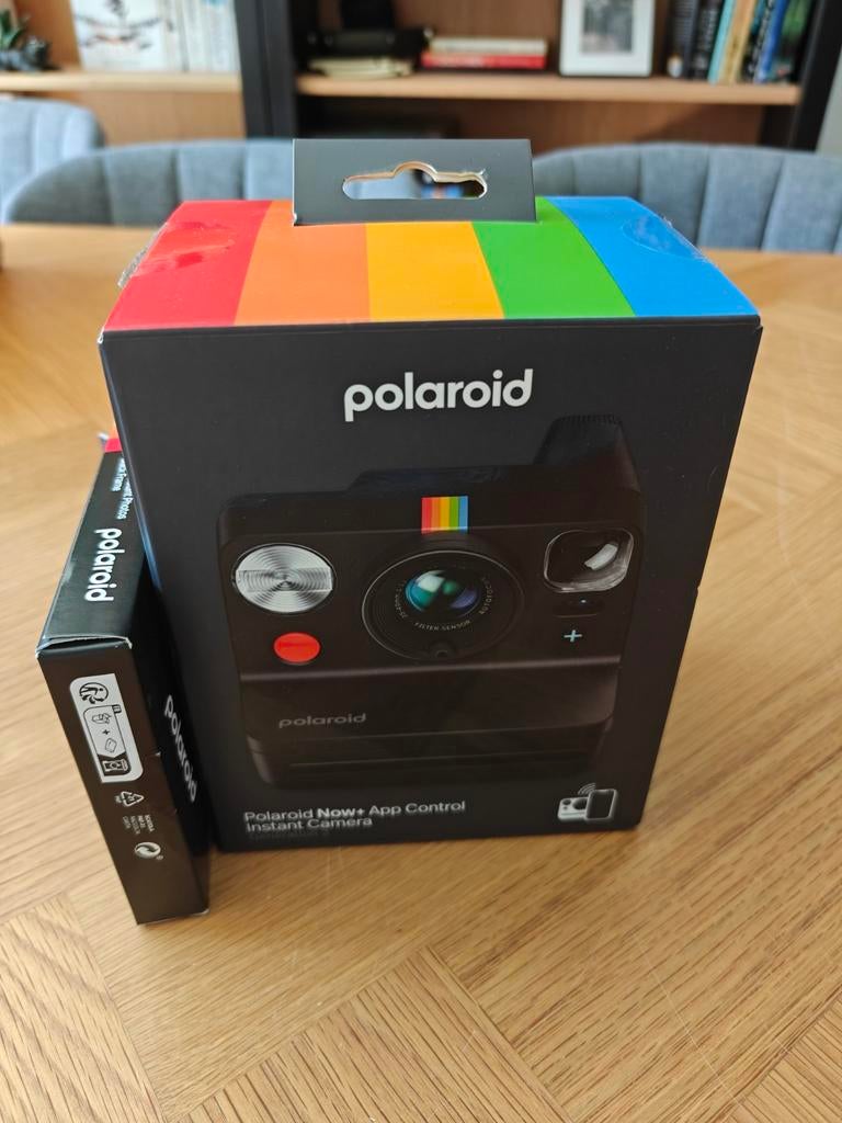 Polaroid Now+ Instant Camera met Zwart Frame Film, Compact, Nieuw, Ophalen of Verzenden, Overige Merken