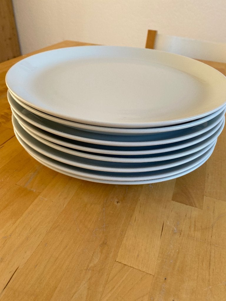 8 x Vivo wit Dinerbord Villeroy & Boch zgan 26,5 cm doorsnee, Vivo, Ophalen of Verzenden, Zo goed als nieuw, Bord(en)