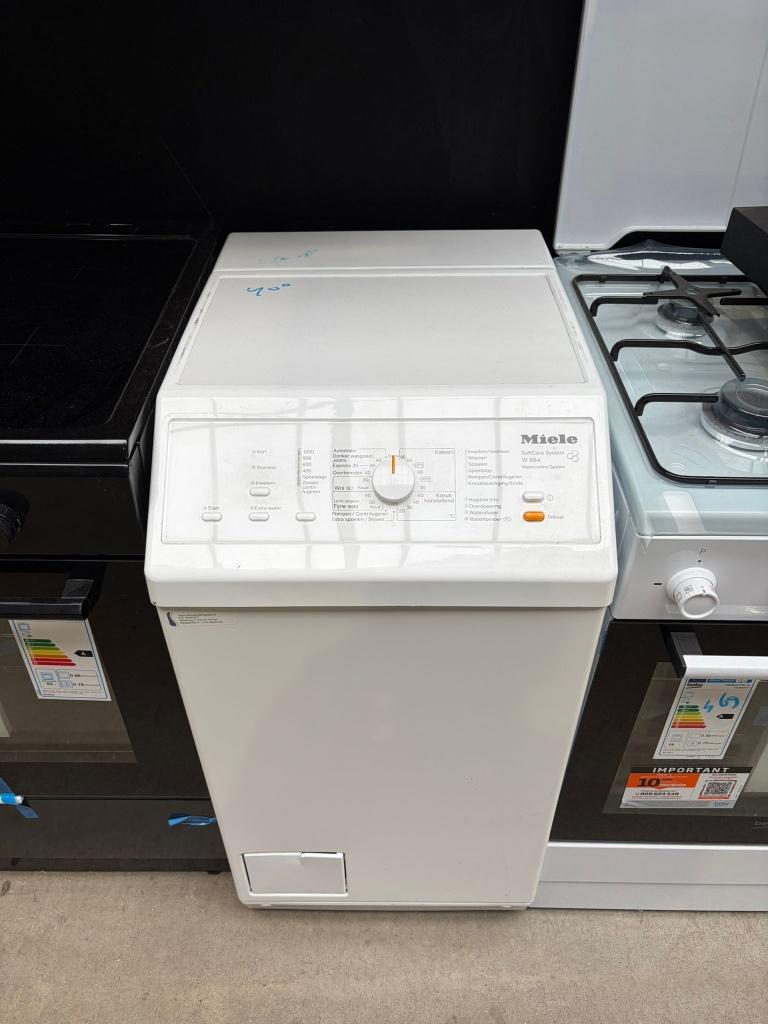 Miele bovenlader wasmachine schoon, garantie, 1200 tot 1600 toeren, 4 tot 6 kg, Bovenlader, Refurbished