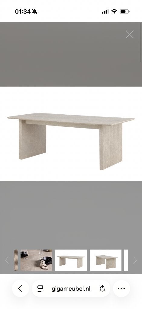 Prachtige eettafel moeilijk te verkrijgen!