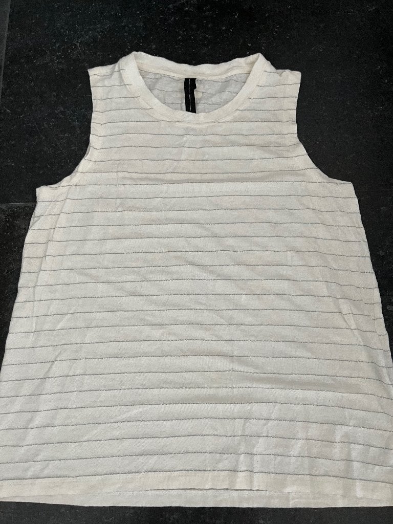 10days lurex top off white / zilver lurex maat 1, Kleding | Dames, Maat 38/40 (M), Verzenden, Wit, 10days