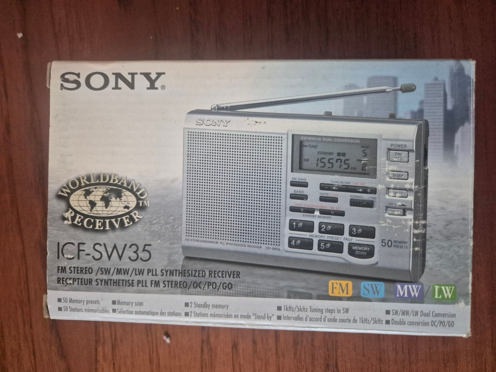 Sony Worldband Receiver ICF-SW35 - Zo goed als nieuw, Ophalen of Verzenden, Zo goed als nieuw, Wereldontvanger