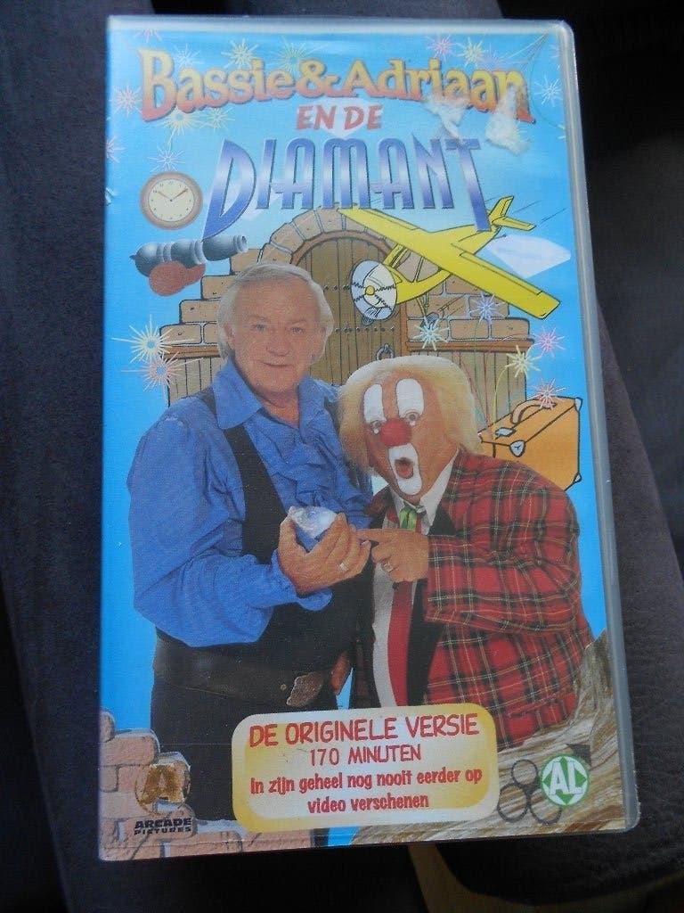 VHS video Bassie & Adriaan en de Diamant, Ophalen, Gebruikt, Alle leeftijden, Nederlands