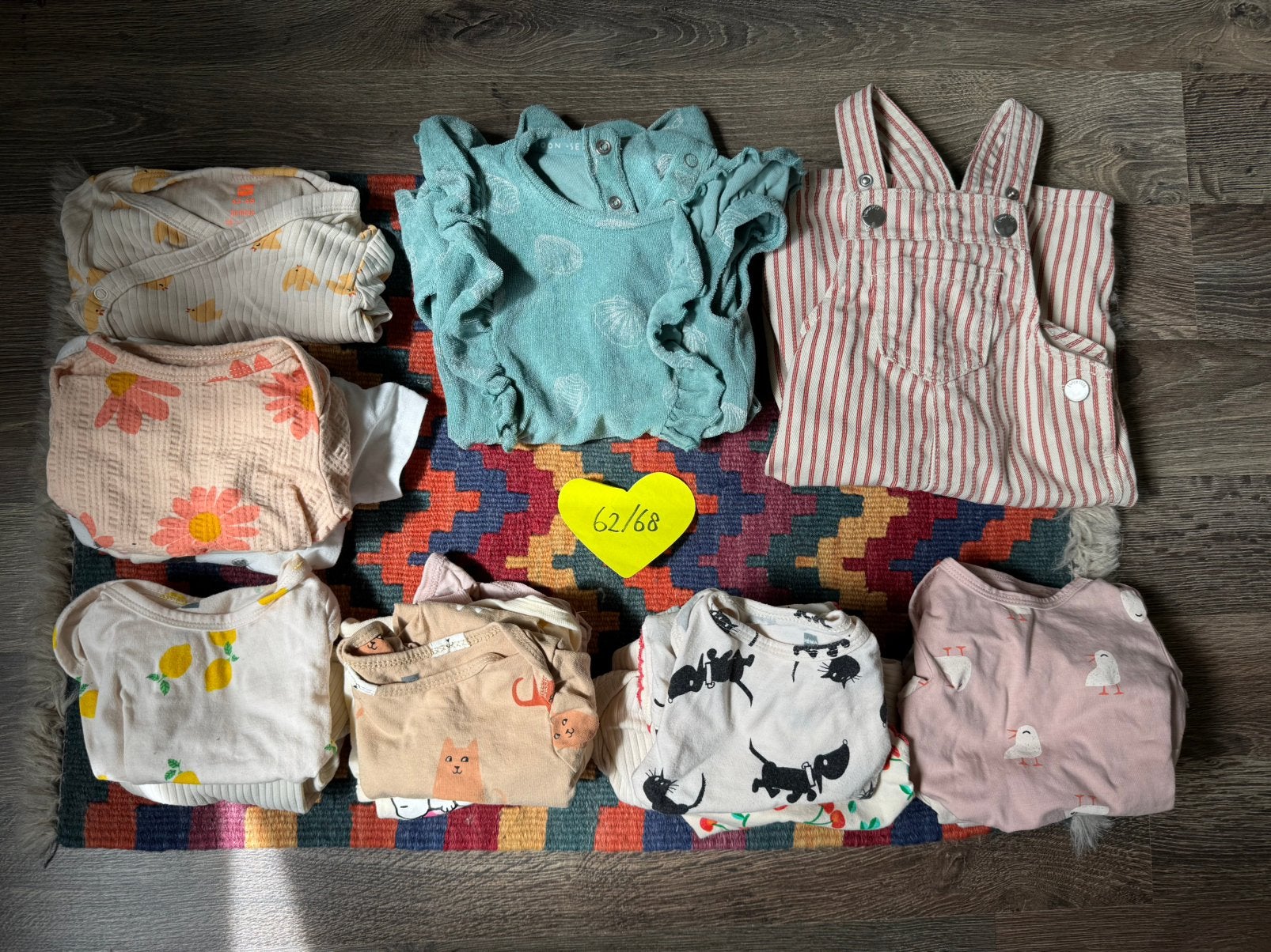 Babykleertjes pakket maat 62/68, Ophalen, Gebruikt, Maat 68
