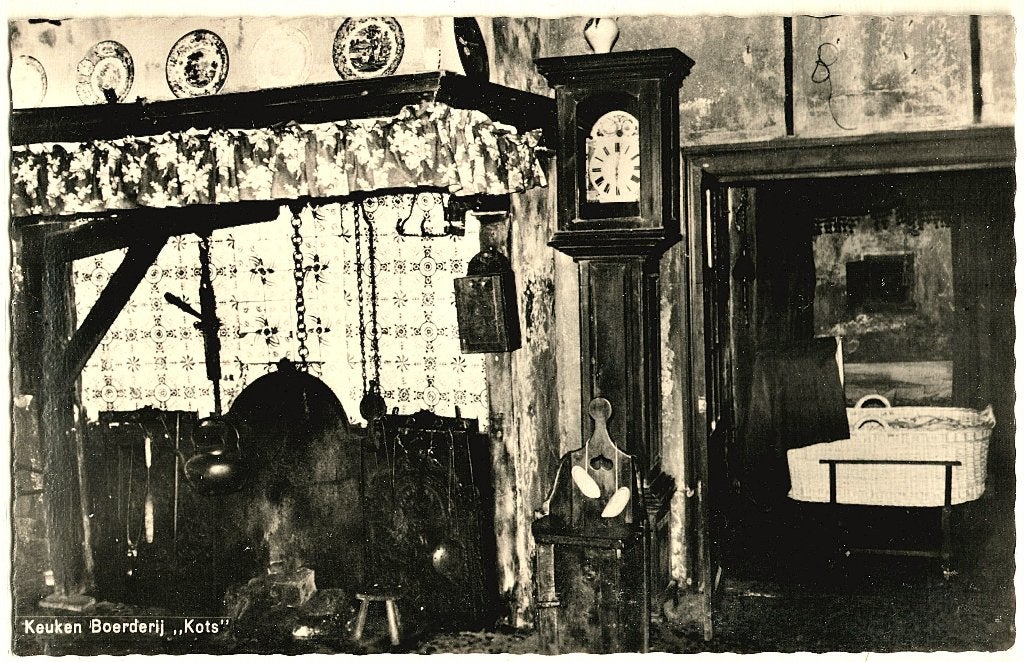Lievelde Gld, keuken boerderij Erve Kots, gelopen ,, Verzenden, 1940 tot 1960, Gelopen, Gelderland