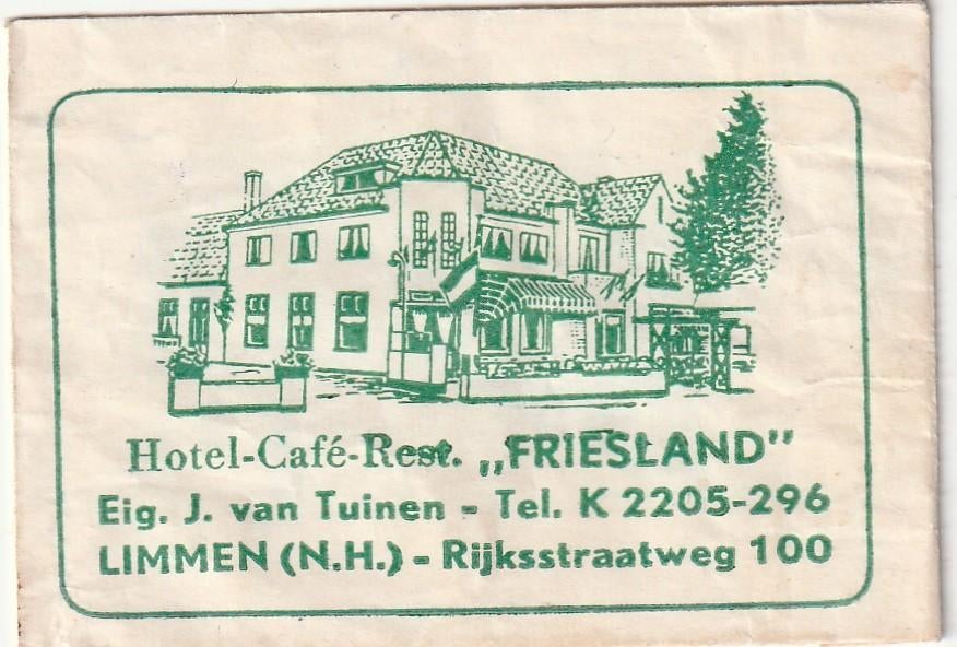 Suikerzakje #1265 : Friesland Limmen, Verzenden, Nederland