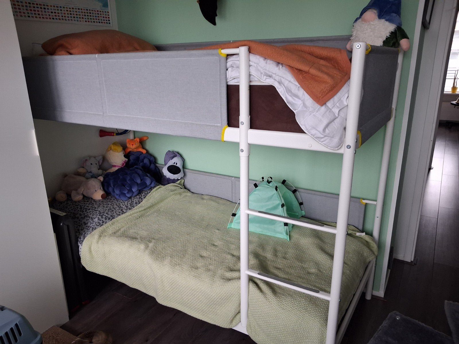stapelbed, Ophalen, 90 cm, Tweepersoons, Zo goed als nieuw
