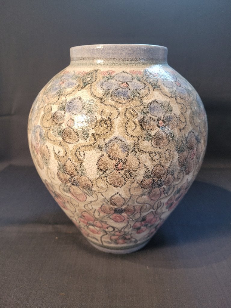 Handbeschilderde vaas van "De Olde Kruyk" (1980), Antiek en Kunst, Ophalen of Verzenden