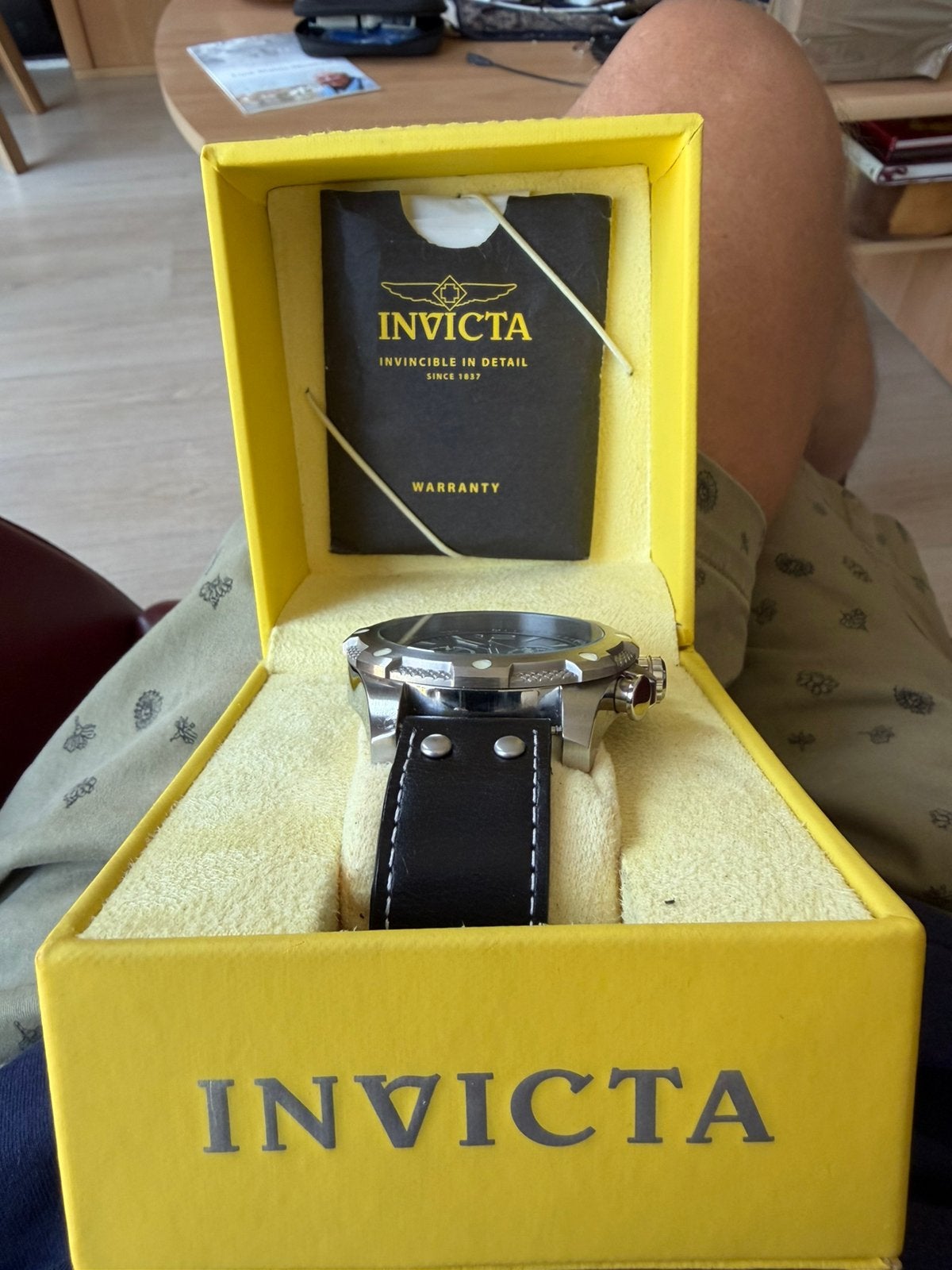 NIEUWE INVCTA HEREN HORLOGE MET BON EN BOEKJE, Sieraden, Tassen en Uiterlijk, Horloges | Heren, Ophalen of Verzenden, Zo goed als nieuw