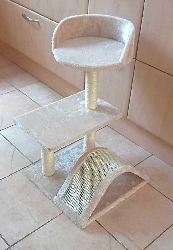 krabmeubel voor kittens - beige - 45 x 45 x 60 cm, Ophalen, Krabpaal