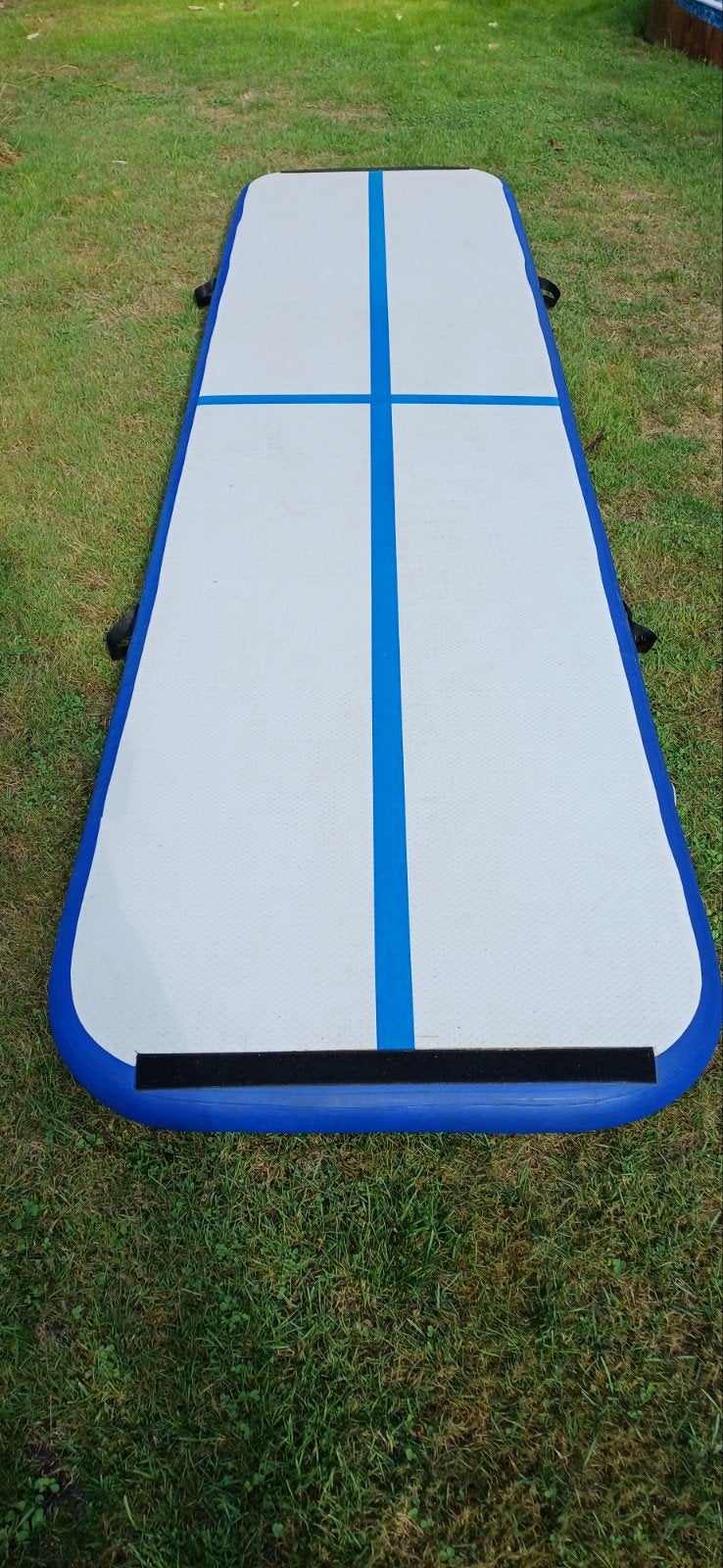 Airtrack mat - 4 meter - inclusief pomp, Ophalen, Gebruikt