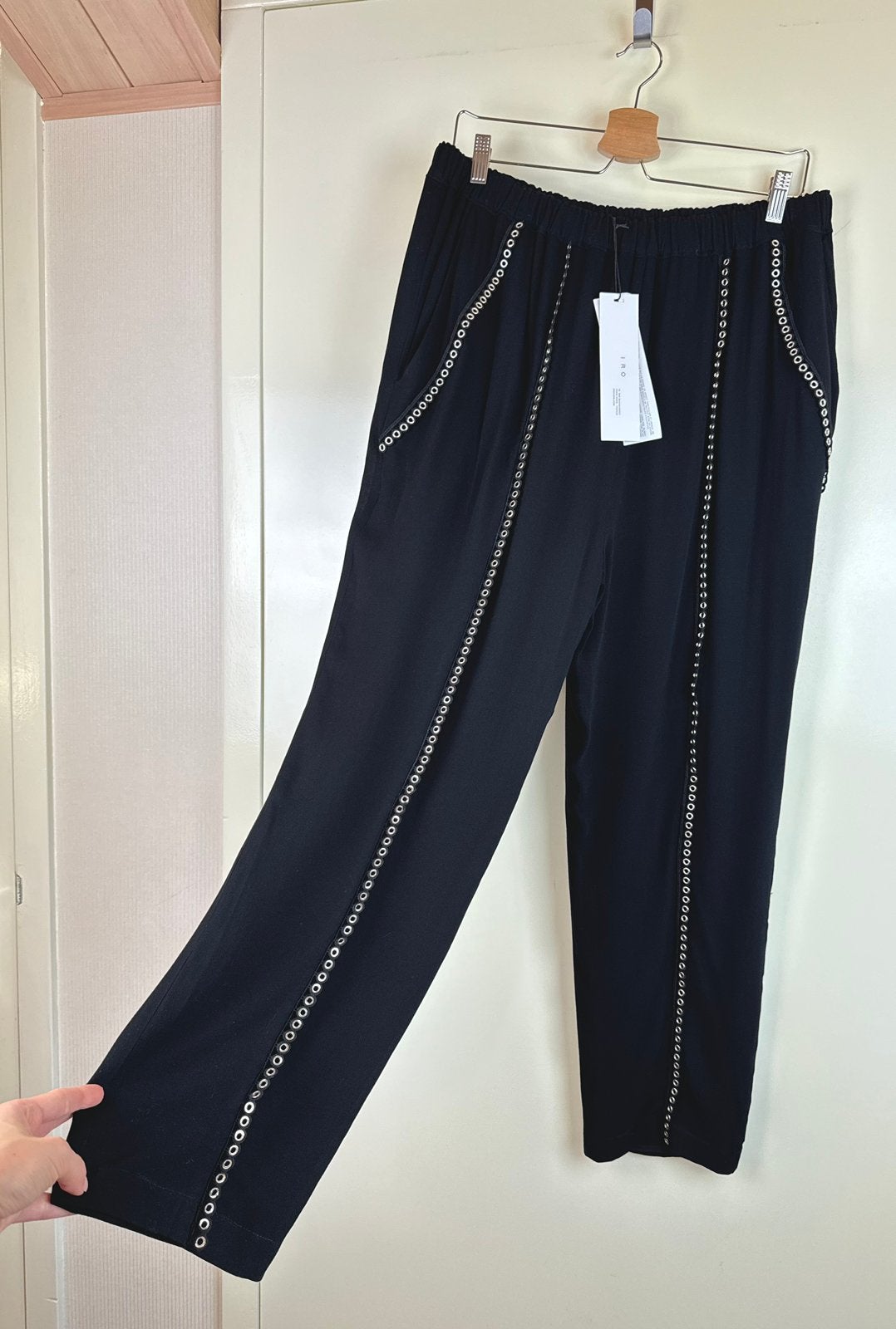 IRO New Pants Trousers Harem Gothic Avant Garde Black XL, Zwart, Maat 46/48 (XL) of groter, Ophalen of Verzenden, Zo goed als nieuw