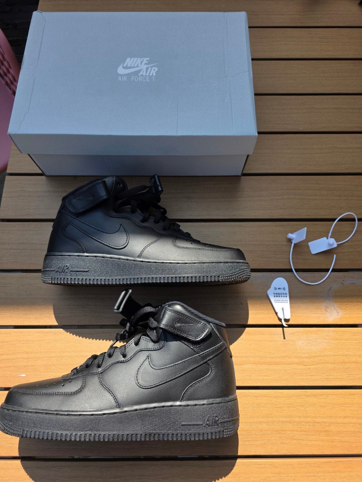 Nieuwe Nike Air Force 1 zwart, maat 43, Kleding | Heren, Schoenen, Zwart, Nieuw, Ophalen of Verzenden, Sneakers of Gympen