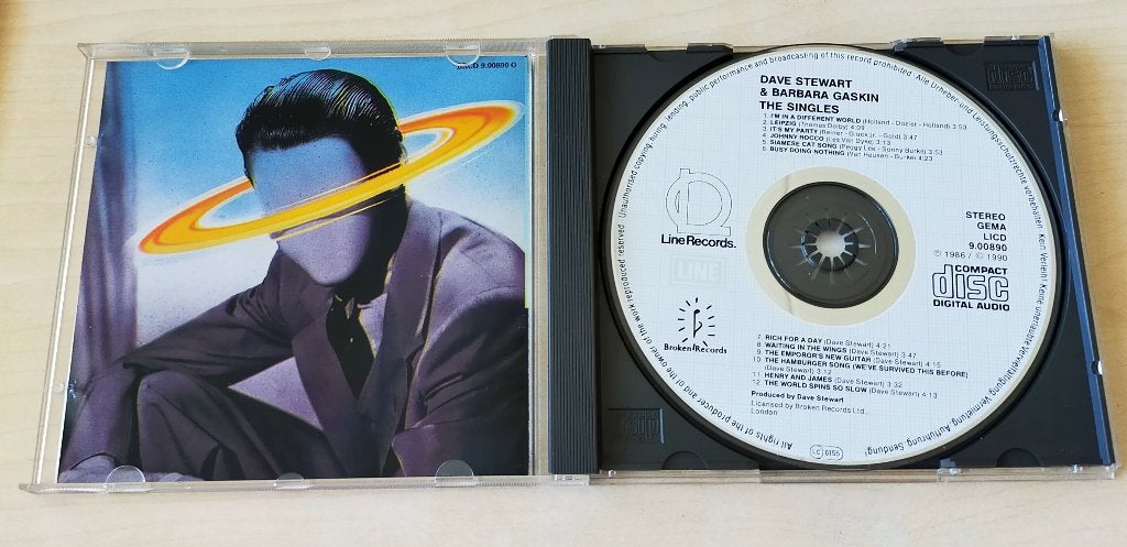 Dave Stewart & Barbara Gaskin - The Singles (Broken Records), Ophalen of Verzenden, Gebruikt, Elektronisch