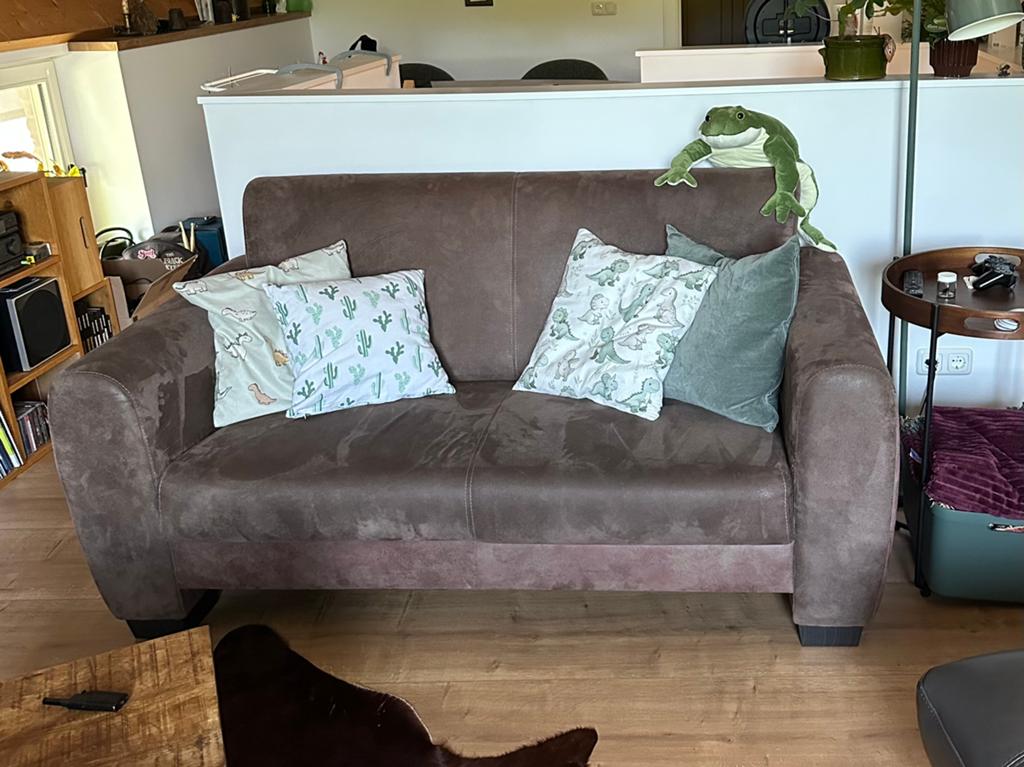 Leren bank, Ophalen, 150 tot 200 cm, Tweepersoons, 75 tot 100 cm