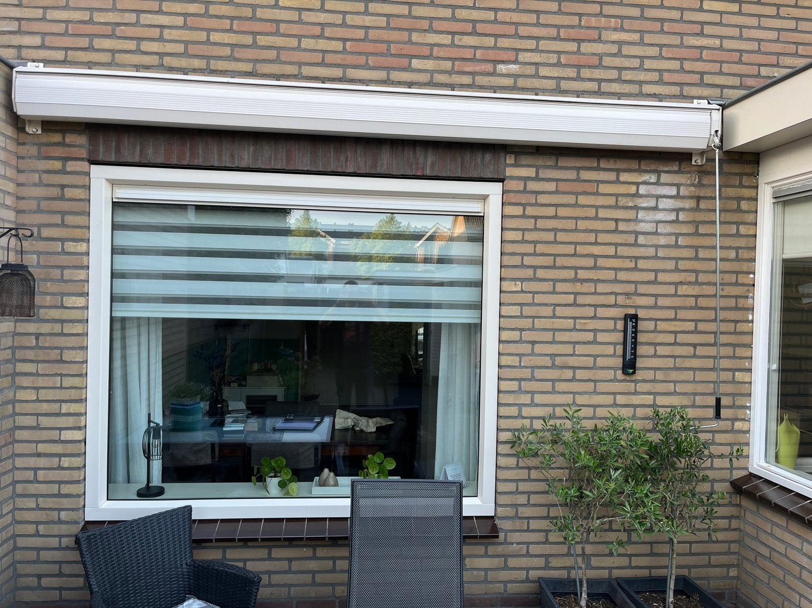 Kunststof kozijn 9010 houtnerf met ventilatierooster, Doe-het-zelf en Verbouw, Kozijnen en Schuifpuien, Ophalen, Kunststof, Raamkozijn