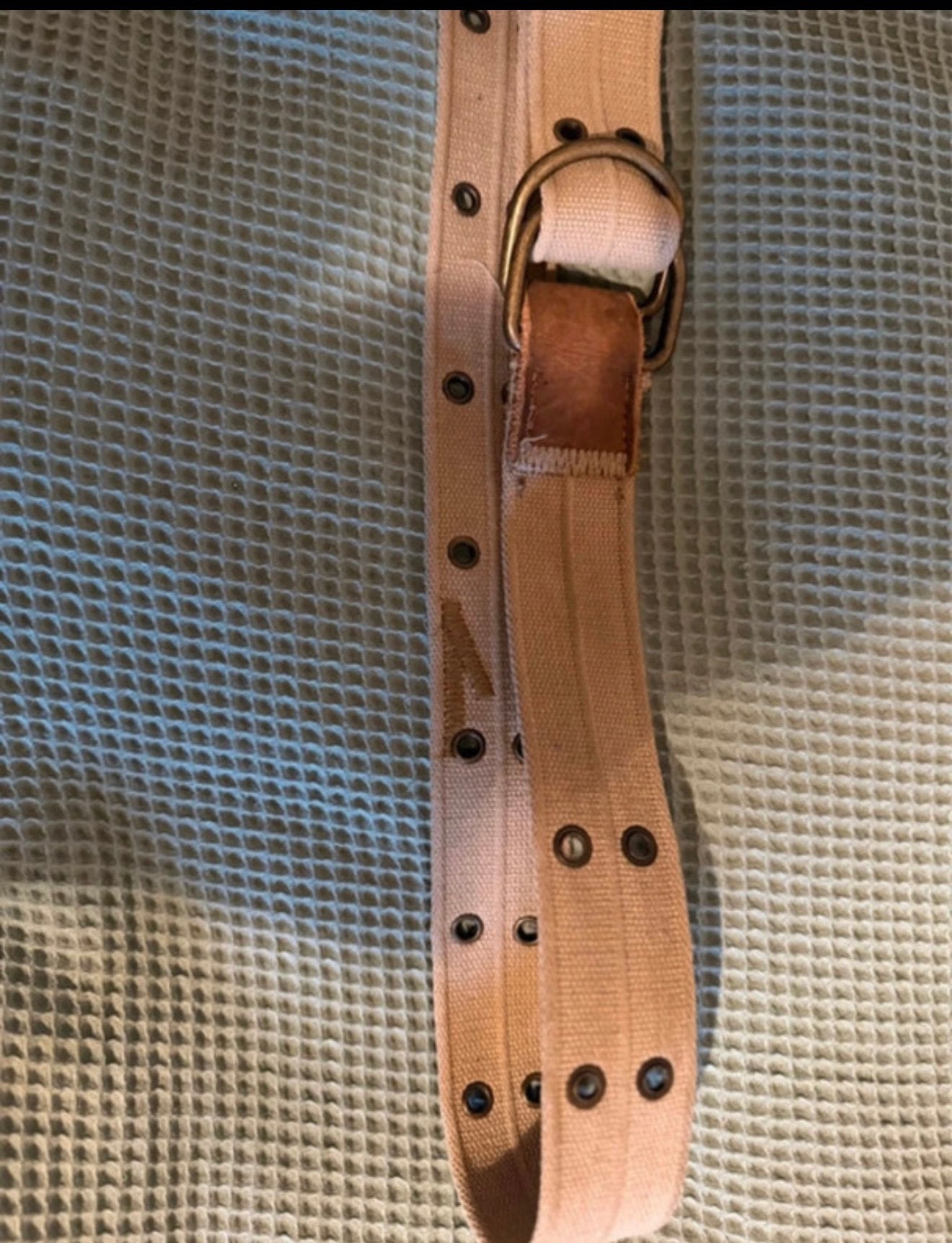 Vintage Canvas Riem, Overige kleuren, Tailleriem, Ophalen of Verzenden, Zo goed als nieuw