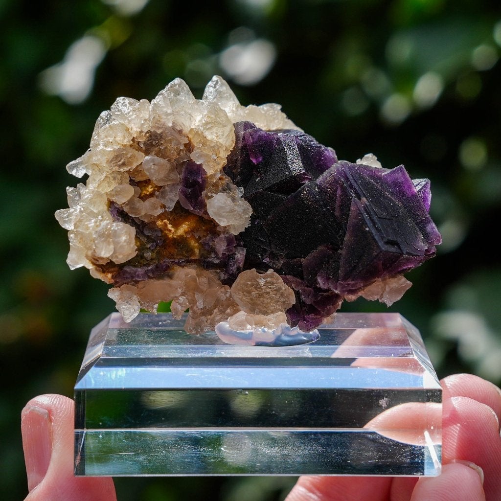 Fluoriet uit Weisseck, Gipfelkluft #4, Verzamelen, Ophalen of Verzenden, Mineraal