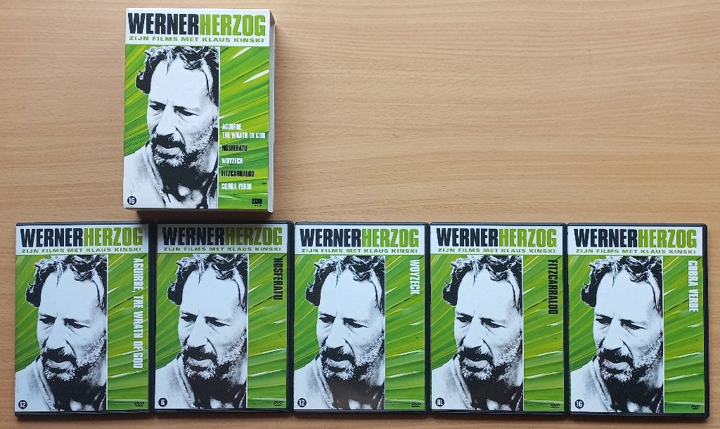 Werner Herzog Zijn films met Klaus Kinski 5dvd box NL, Cd's en Dvd's, Extra's, Vanaf 16 jaar, Verzenden, Nederlands
