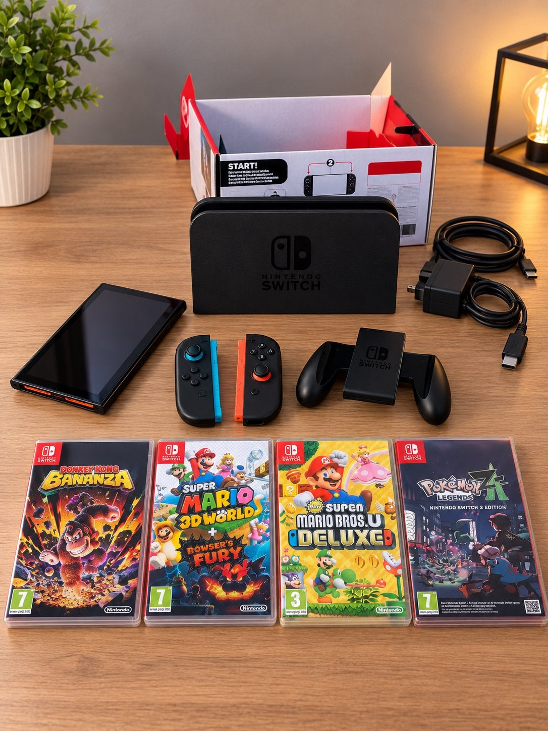 Nintendo switch 2 inclusief games, Ophalen, Zo goed als nieuw, Met 2 controllers, Switch Original