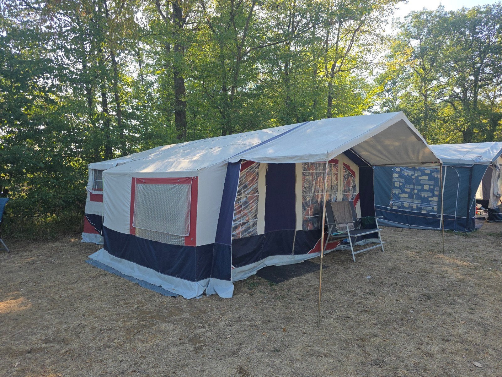 Jamet Vouwwagen met 2 Cabines, Voortent en Luifel, Caravans en Kamperen, Ophalen