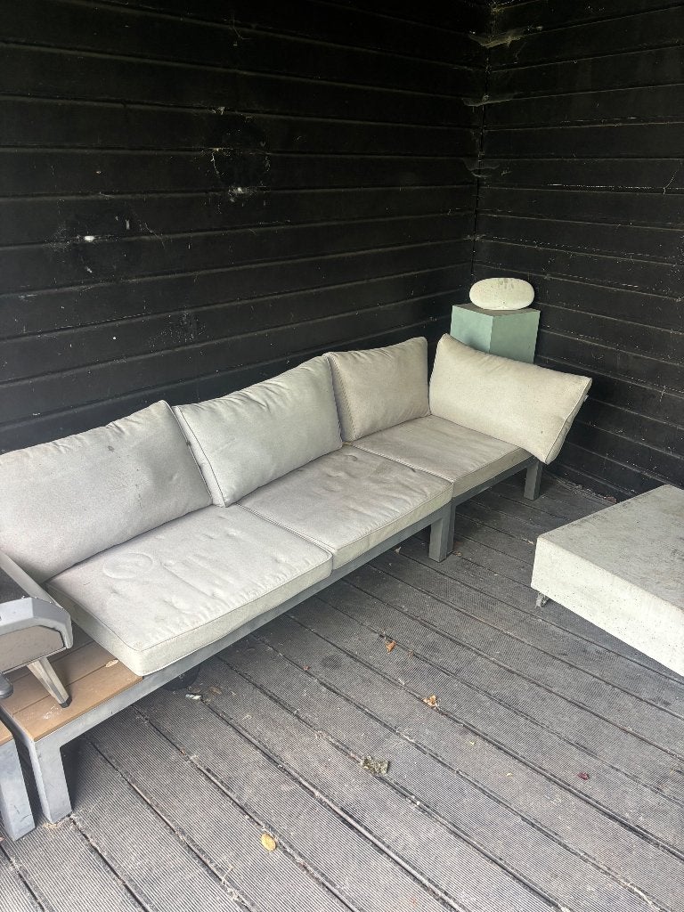 Loungeset, Tuin en Terras, Ophalen, 5 zitplaatsen, Kunststof, Gebruikt