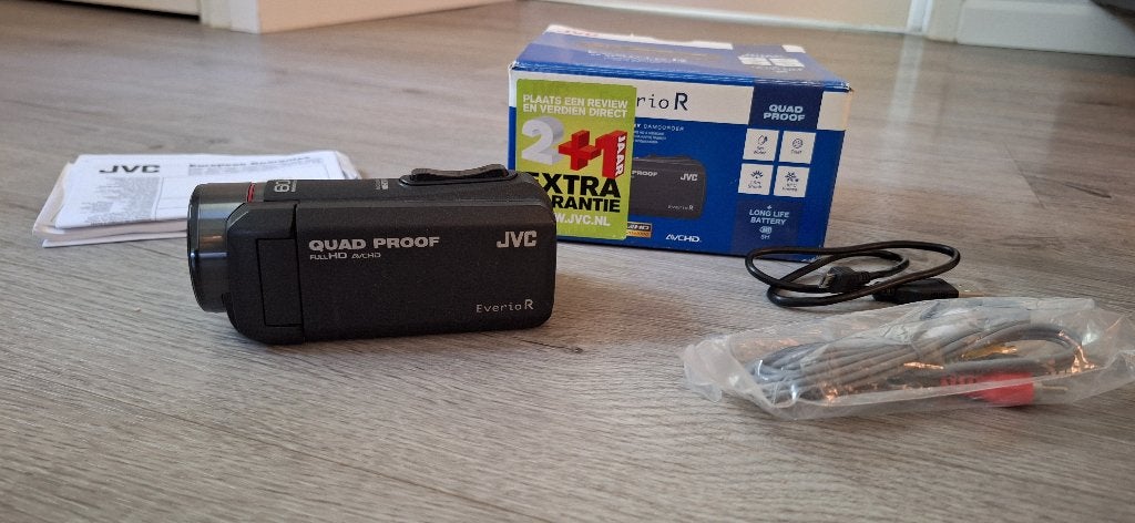 JVC Everio R GZ-R405BE videocamera Quadproof, Full HD, JVC, 20x of meer, Ophalen of Verzenden