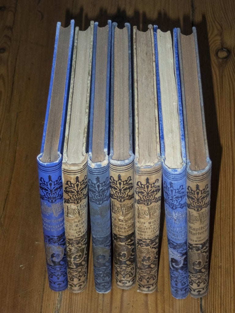 Jules Verne Wonderreizen antiek 1919-1934, Antiek en Kunst, Ophalen of Verzenden, Jules Verne