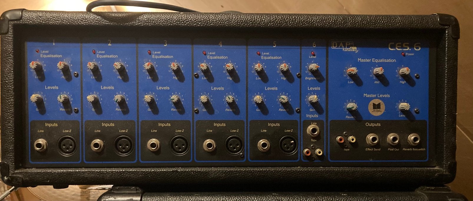 DAP 6 kanaal PA Systeem + Speakers, Ophalen, Gebruikt, Minder dan 500 watt, P.A.