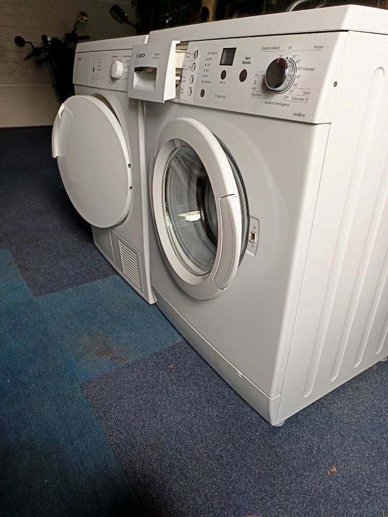 Bosch wasmachine maxx 6 en droger maxx 7 setprijs 100 euro, Witgoed en Apparatuur, 6 tot 8 kg, Ophalen, Zo goed als nieuw, 85 tot 90 cm