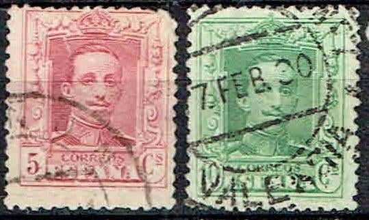 Spanje 1920 Koning Alfonso XIII, Postzegels en Munten, Verzenden, Gestempeld, Koningshuis