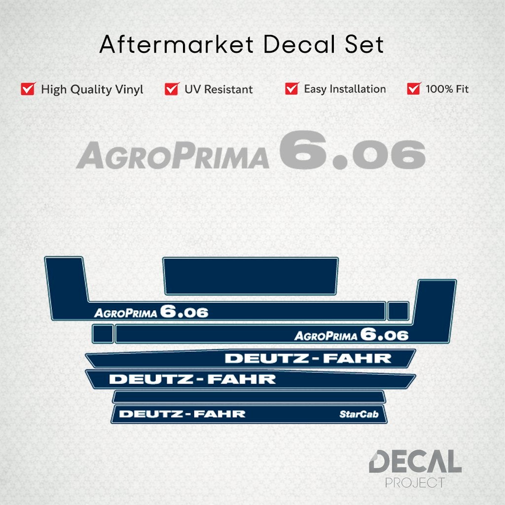 Vervangende Stickers Deutz AgroPrima 6-serie, Verzenden