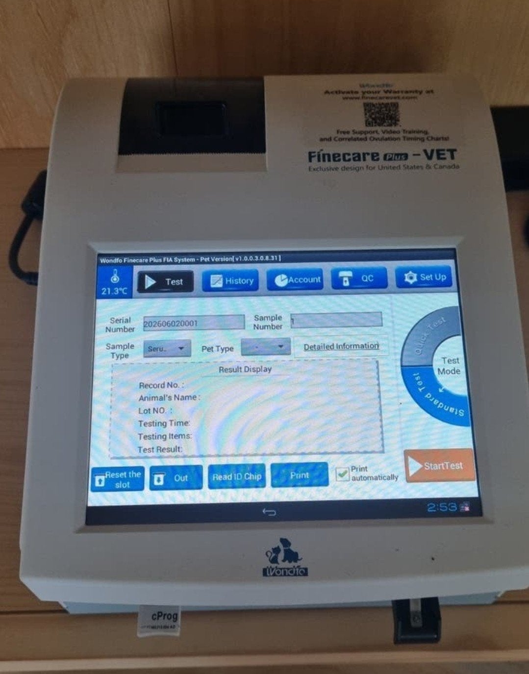 Professionele progesteron/test apparaat,, Diversen, Verpleegmiddelen, Zo goed als nieuw, Ophalen