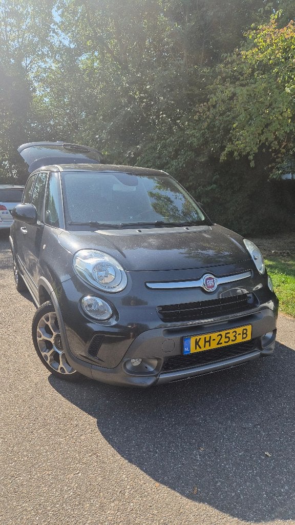 Fiat 500L 0.9 Twinair Trekking 2016 Grijs, Voorwielaandrijving, Dealer onderhouden, Leder en Stof, Handgeschakeld