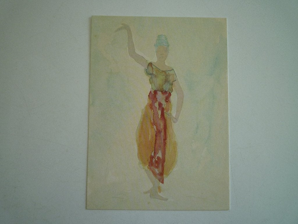 Kunstkaart Danseuse cambodgienne dansende vrouw, Verzenden, Voor 1920, Overige thema's