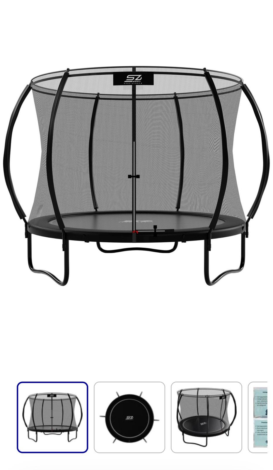 Veiligheidsnet Senz Sports - J4000 Pl Trampoline 305 cm rond, Kinderen en Baby's, Ophalen, Nieuw