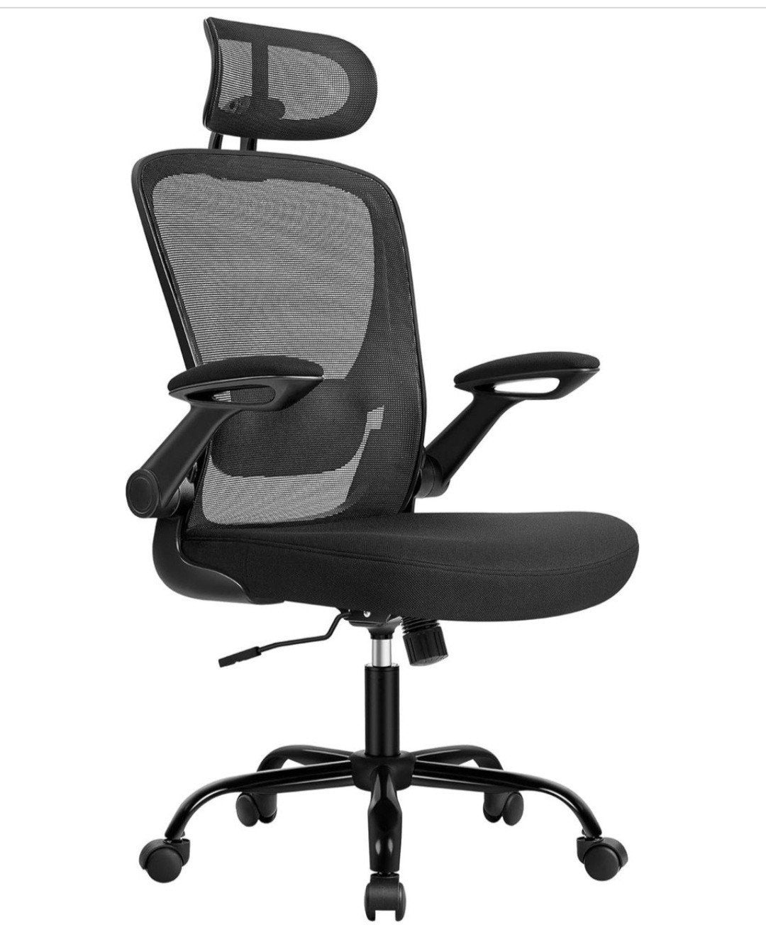 SONGMICS ergonomische bureaustoel, Ophalen of Verzenden, Ergonomisch, Zo goed als nieuw, Zwart