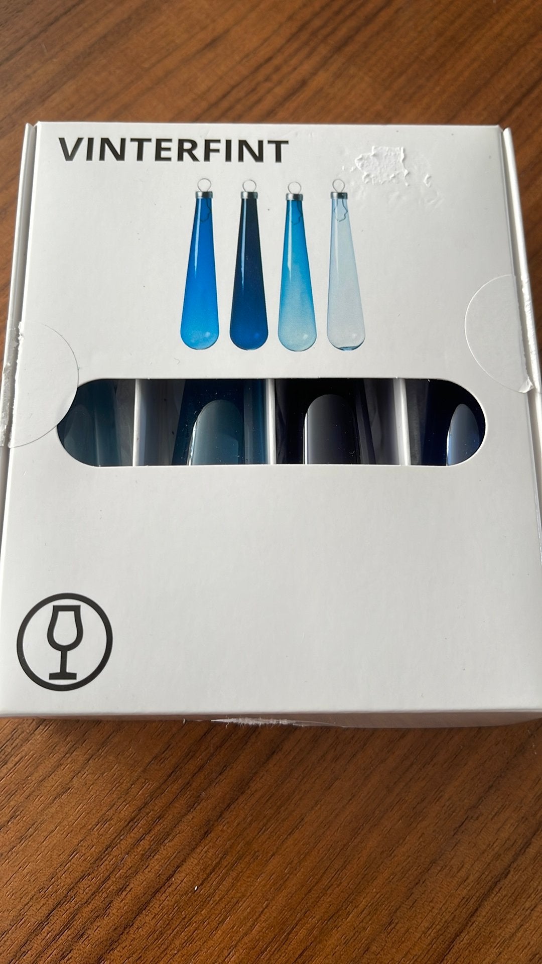 Ikea kersthangers Marta Krupinska - 4 blauwe pegels, Diversen, Ophalen, Nieuw