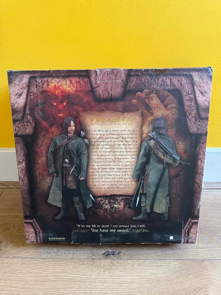 Zeldzame Actiefiguur Aragon Lord of the Rings Sideshow, Verzamelen, Ophalen of Verzenden, Zo goed als nieuw, Actiefiguurtje