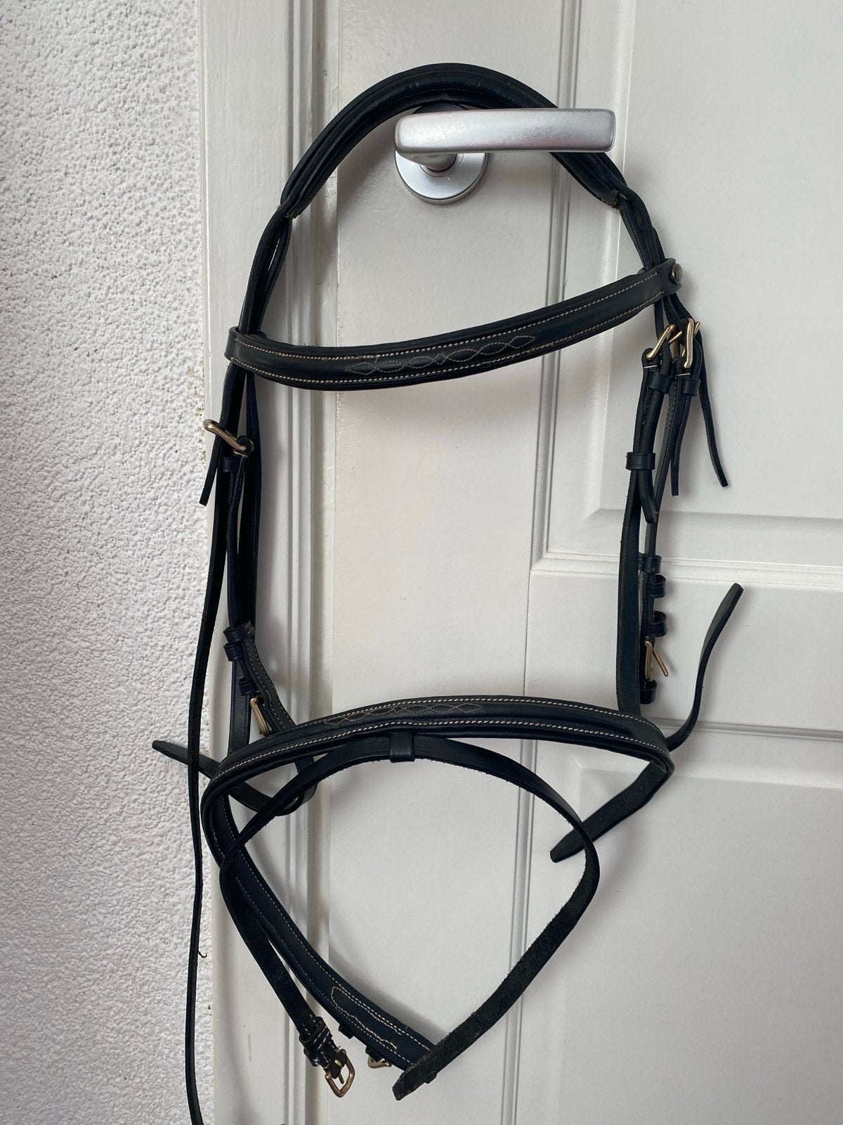 Nieuw spring hoofdstel kleine D pony grote C, Hoofdstel, Springen, Bruin, Nieuw