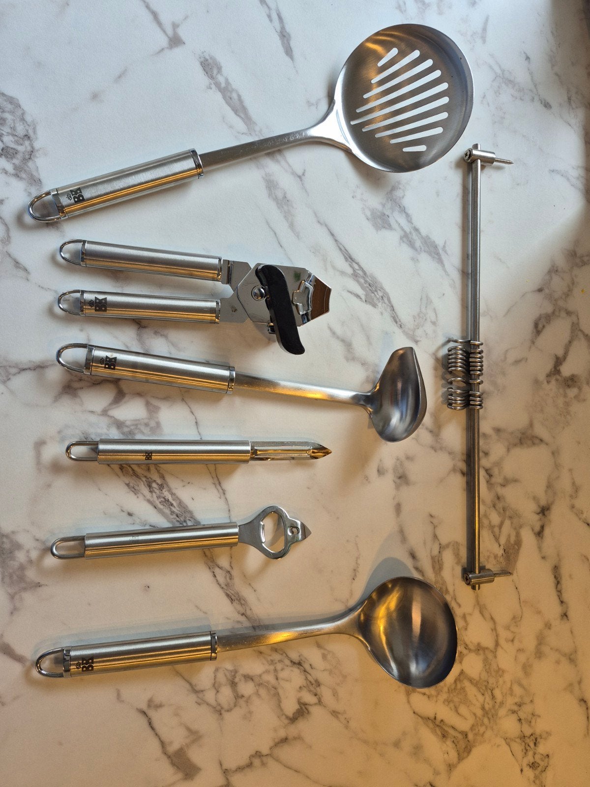 keukengerei BK met ophangrekje, Ophalen, Rvs of Chroom