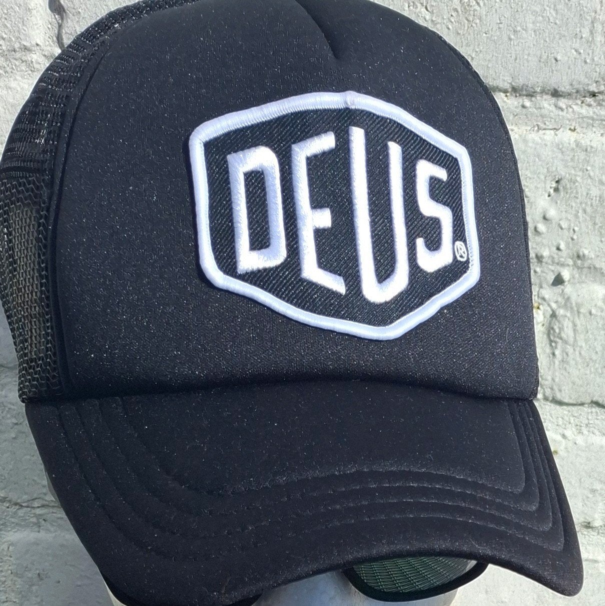 Deus zwarte pet one size, Verzenden, One size fits all, Pet, Nieuw