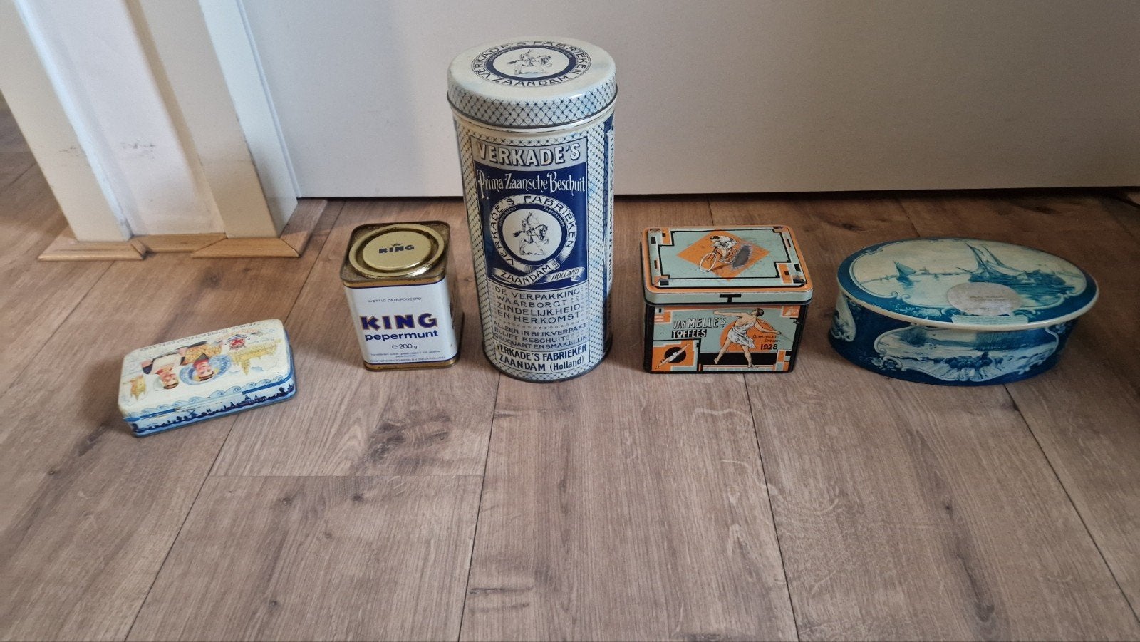 Verzameling Vintage Blikken: Verkade, Douwe Egberts, Droste, Ophalen of Verzenden